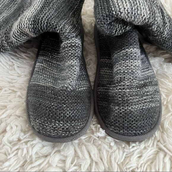 Muk luks gray slipper boots Mid Calf size 8 EUC - Picture 5 of 12